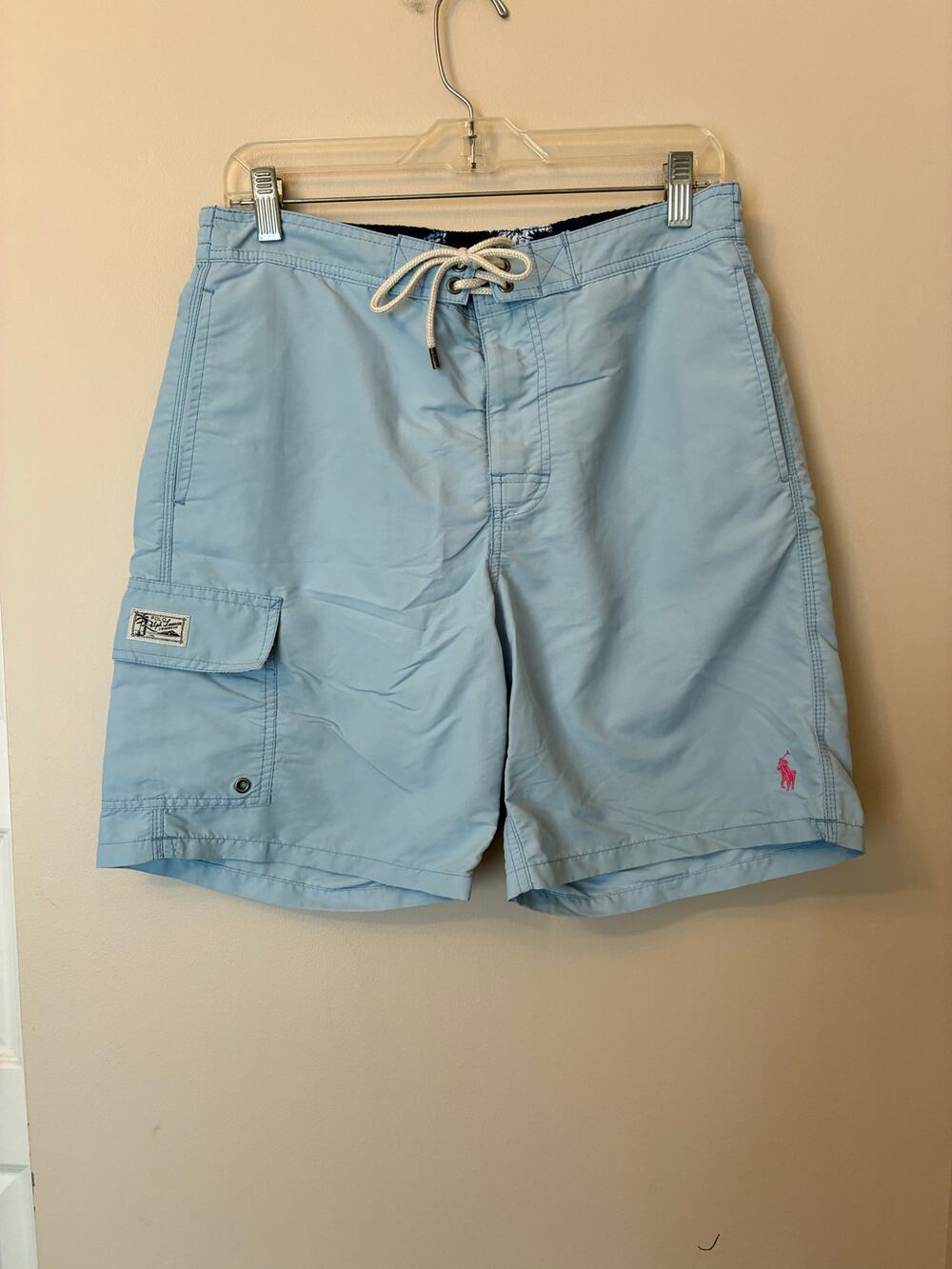 Polo Ralph Lauren Kailua Men's Swim Trunks Light Blue Size Small